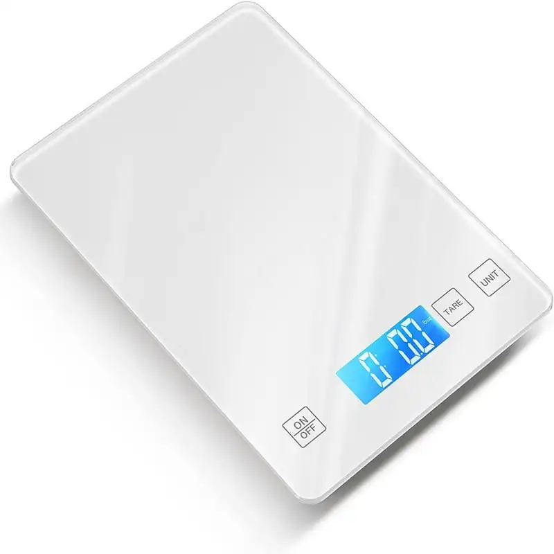

Food Scale, 22lb Kitchen Scale Weight Grams and oz, 1g/0.1oz Precise Graduation for Baking, Cooking and Coffee-White Gram scale
