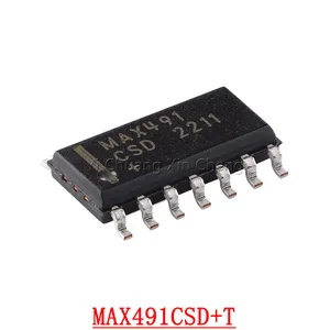 10Pieces MAX491CSD+T MAX491 RS485/RS-422 New Original In Stock