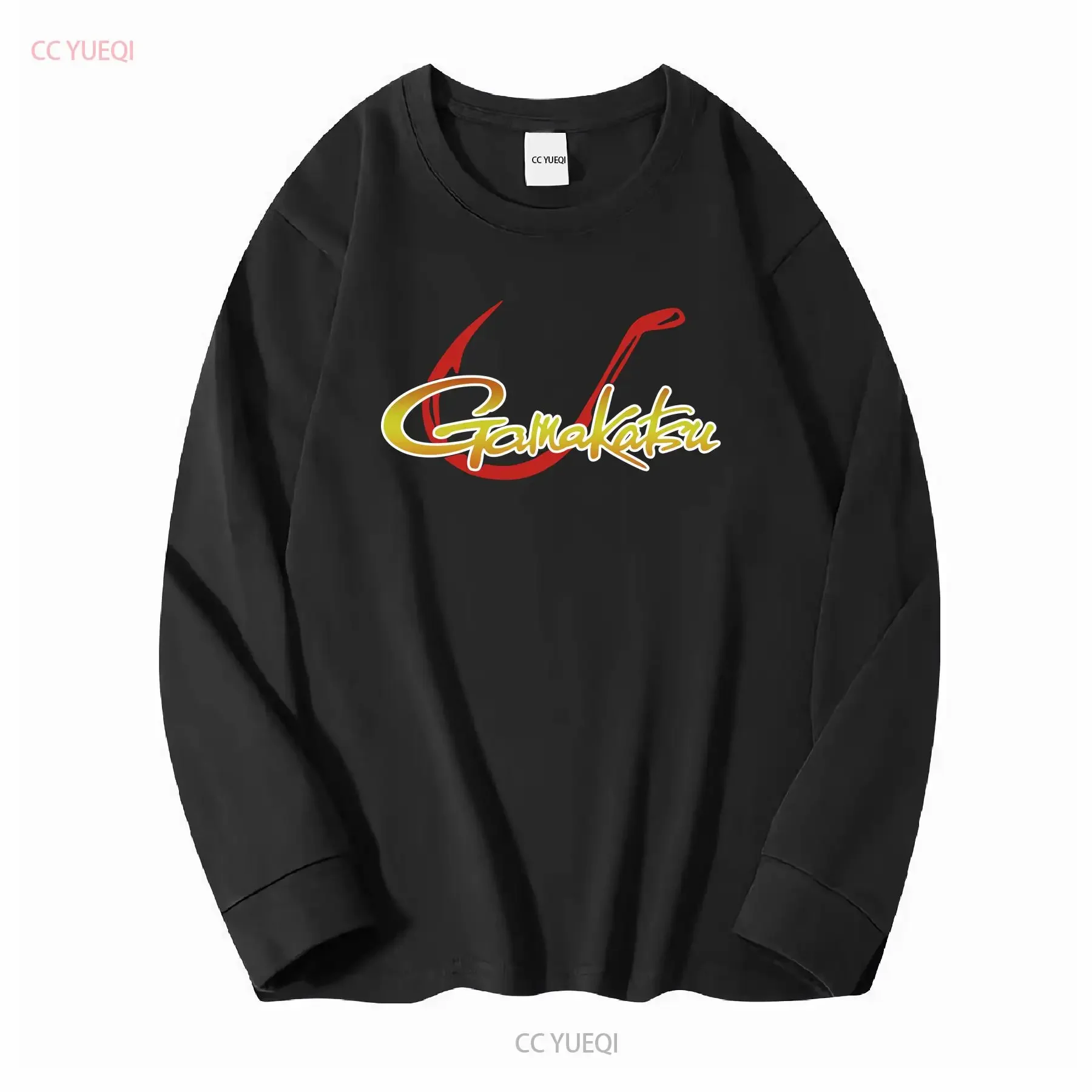 Фото Мужская футболка Gamakatsu Fishing Logo S 2XL с длинными или короткими рукавами, винтажная стильная слегка уличная одежда, удобная графика №3