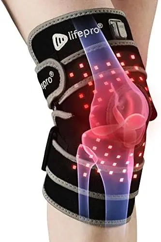 

& Near Infrared Light Therapy Knee Brace - Red Light Therapy Knee Device with Vibration for Faster Recovery & Knee Pain Nunchuc