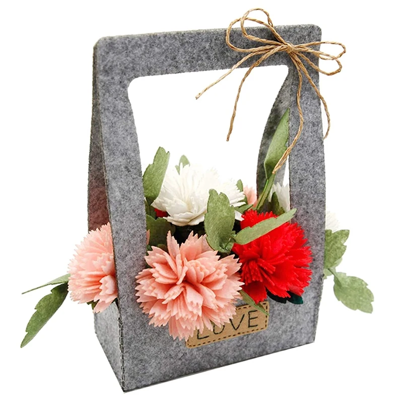 

Набор для творчества «сделай сам» из фетра, Набор для творчества для начинающих и взрослых, 3D Цветы из фетра, устроить предварительно выреза...