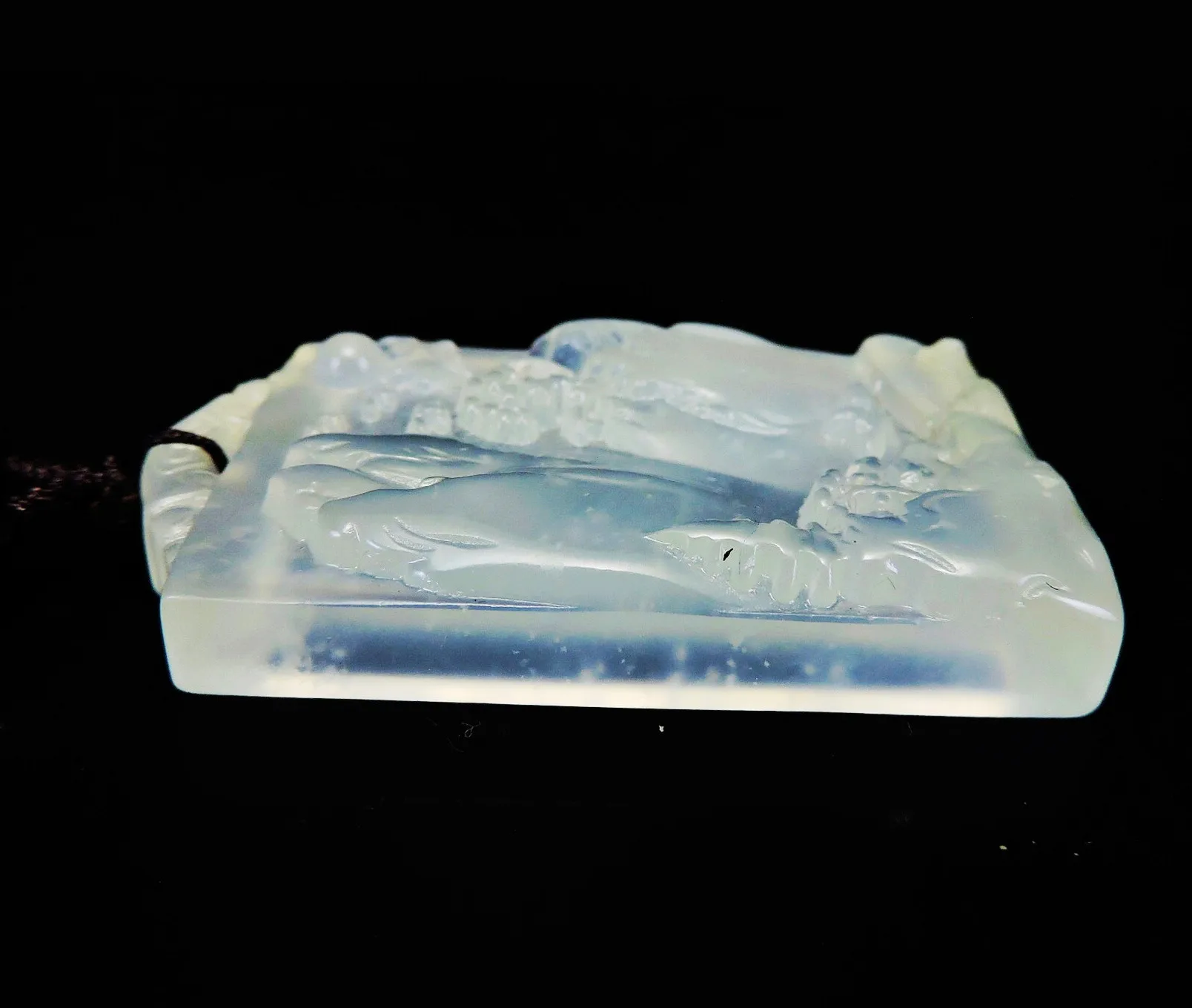 Нефритовая бижутерия искусственное ожерелье ручная работа ландшафт Нефритовое