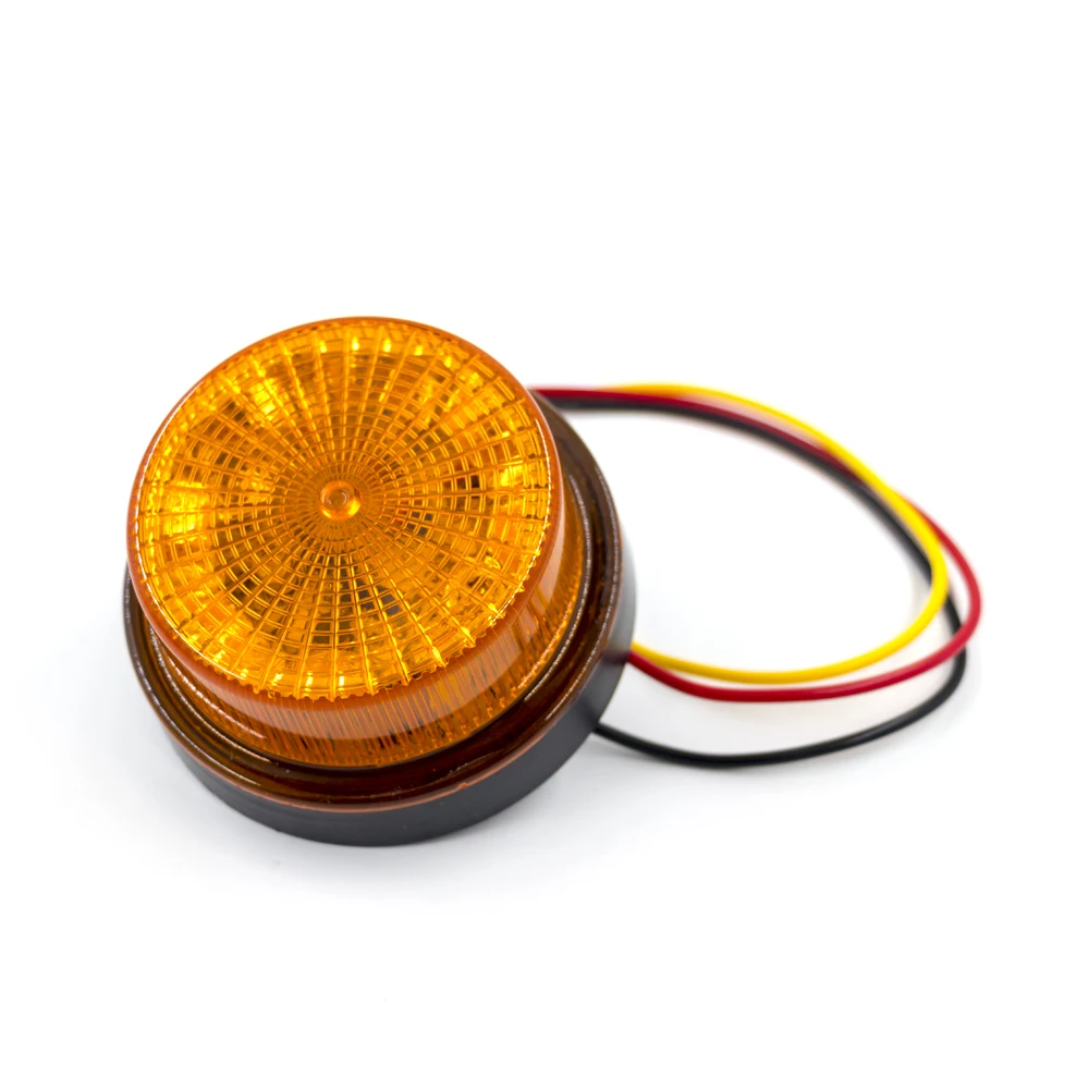 

2 шт., 12 В, 24 В, 12 светодиодов, 2 режима, предупреждение, аварийный стробоскоп, мигающий свет, вращающийся свет, сигнальная лампа, грузовик, трактор, водонепроницаемый