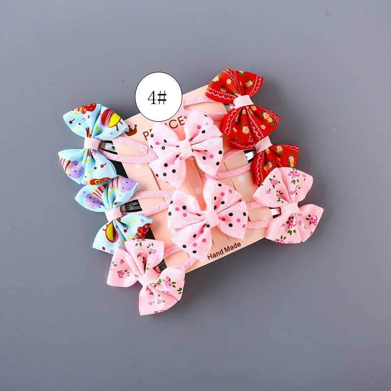 

8 шт., детские заколки для волос с принтом вишни