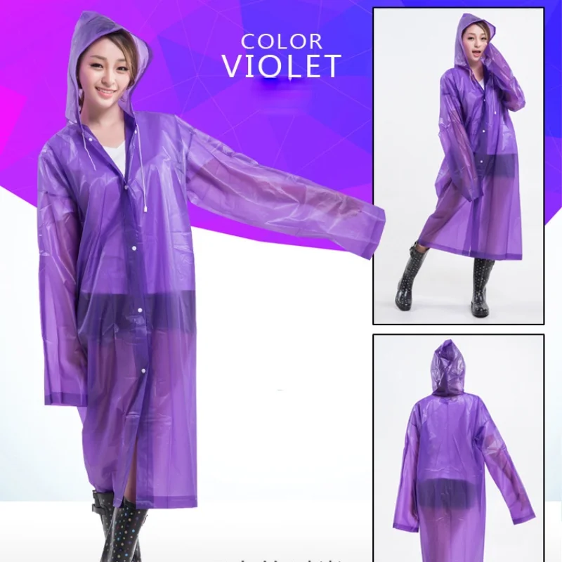 Защитный плащ для пеших прогулок пончо на пуговицах модный толстый дождевик