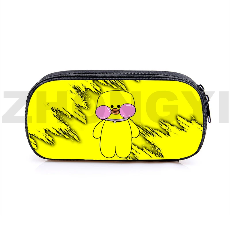 

High Quality Student Lalafanfan Duck 3D Pencil Case Funny Anime Cosmetic Bag Unisex Kids Cartoon School Supplies Pencil Pouch