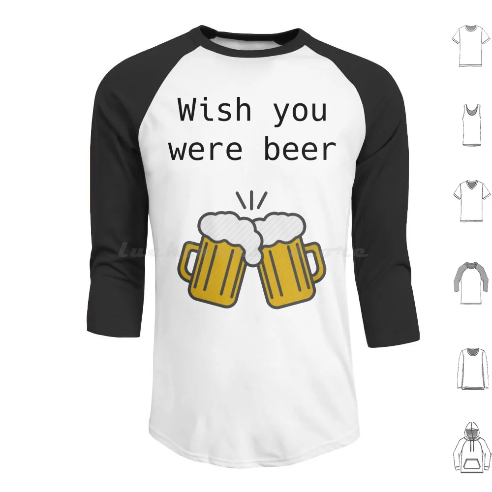 

Толстовка с капюшоном с надписью Wish You be Beer Fun Pint Cheers Meme Love