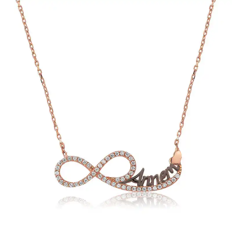 

Tevuli 925 Sterling Silver Mom Printed Infinity Ladies Necklace
