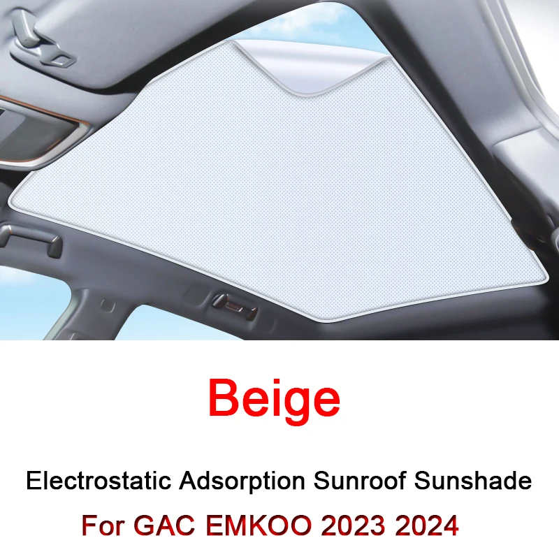 

Fit For GAC EMKOO 2023 2024 Electrostatic Adsorption Car Roof Sunshade Skylight Blind Shading Windshield Sunroof Cover Accessory