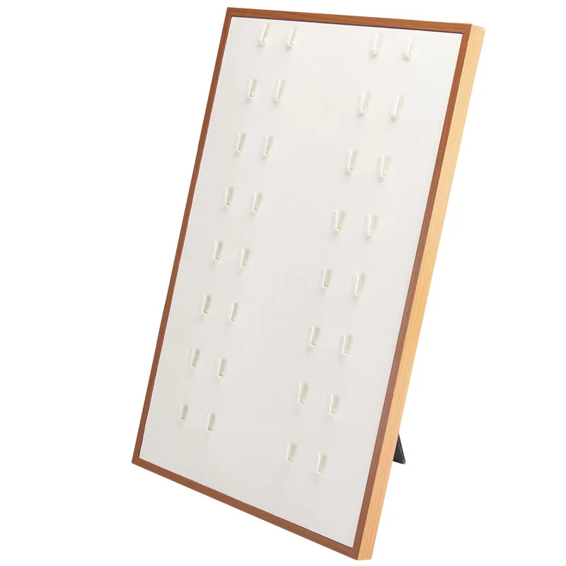 Wooden Pen Storage Box Earring Necklace Sunglasses Organizer Display Tray Glasses Display Stand Rack Holder Jewelry Organizer