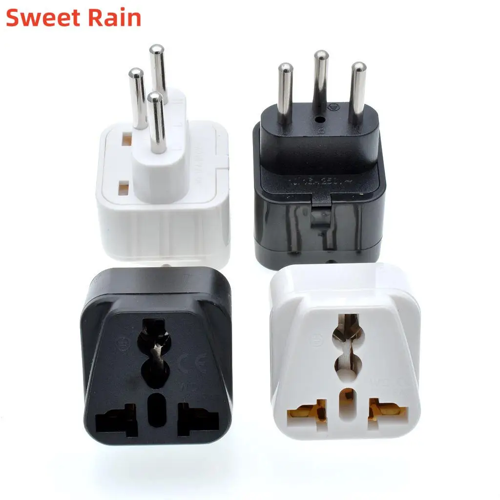 

2PC black/white Universal UK Europe AU USA to Swiss Switzerland Grounded Travel Adapter Plug wall socket SWEITZ PLUG TYPE J