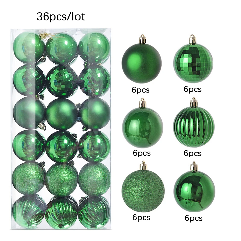 

Рождественские шары пластиковые 3 см 4 см набор 36 шт