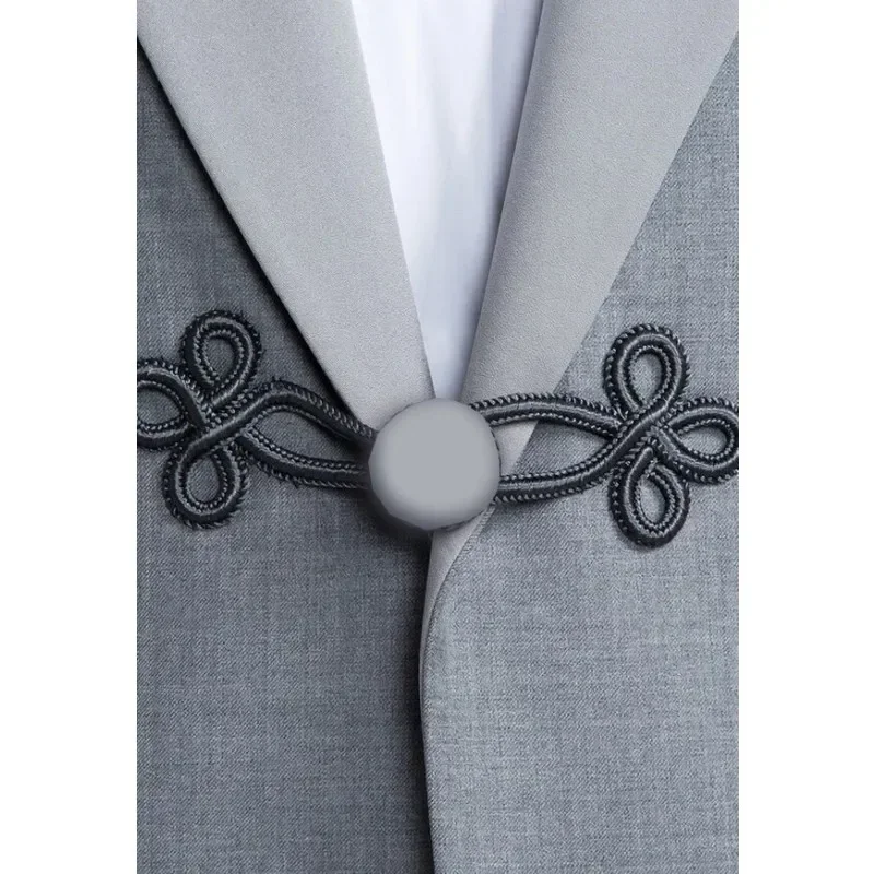 Формальные костюмы для мужчин комплект из 2 предметов приталенный костюм жениха