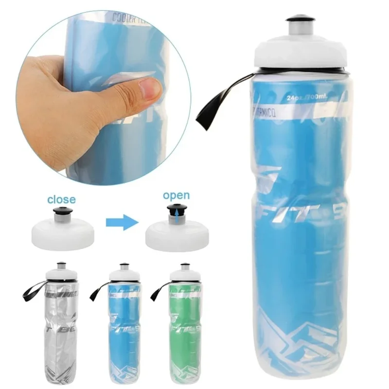 Cycling Bottles Travel Gym Equipment Dual Layer Thermal Keeping Bicycle Water Bottles Sports Bottle Drinking Canteen Sport Cup