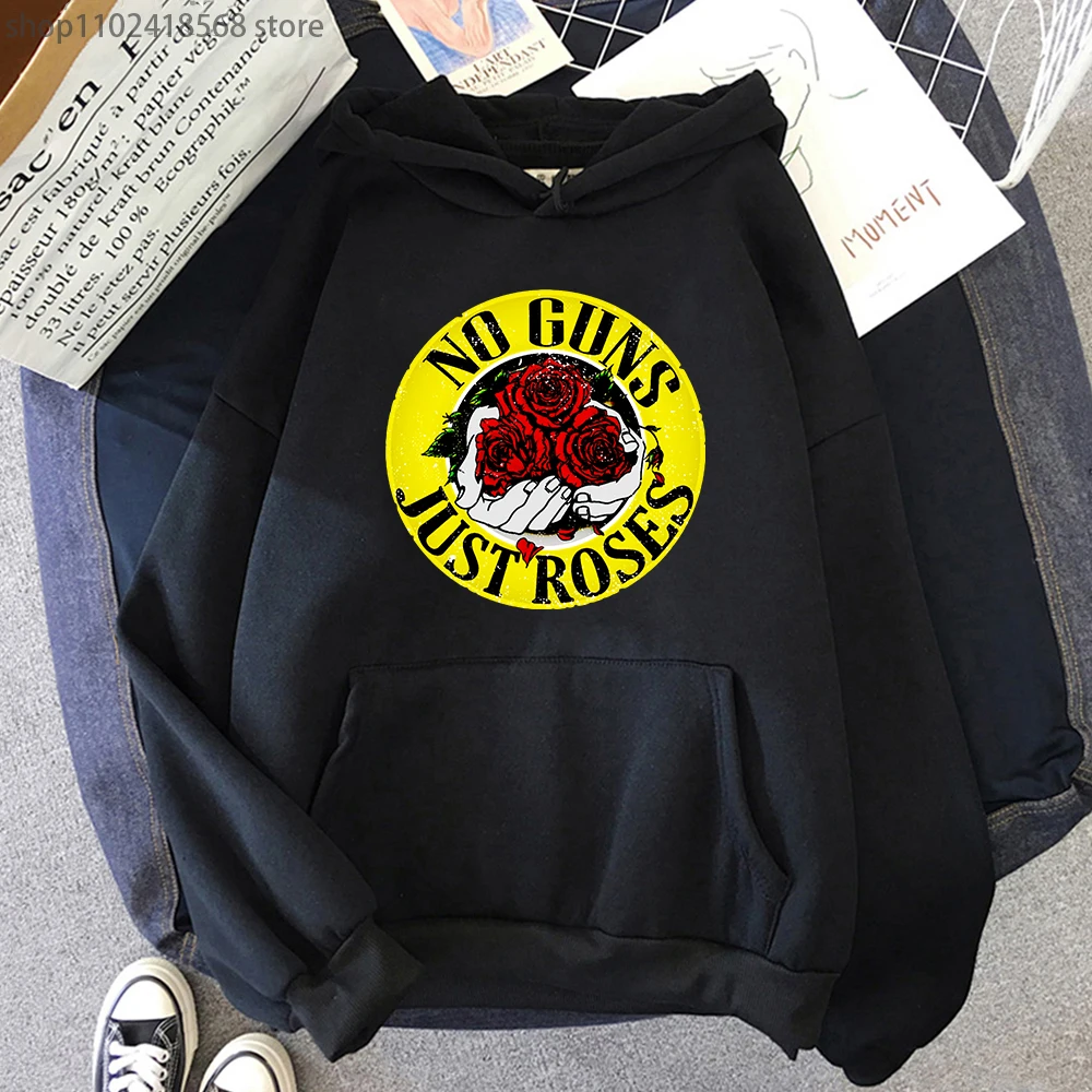 

Guns N Roses Hoodies Music Band Sweatshirts for Women Winter/Spring Mens Clothes Long Sleeve Pullovers Heavy Mental Kpop Hooded