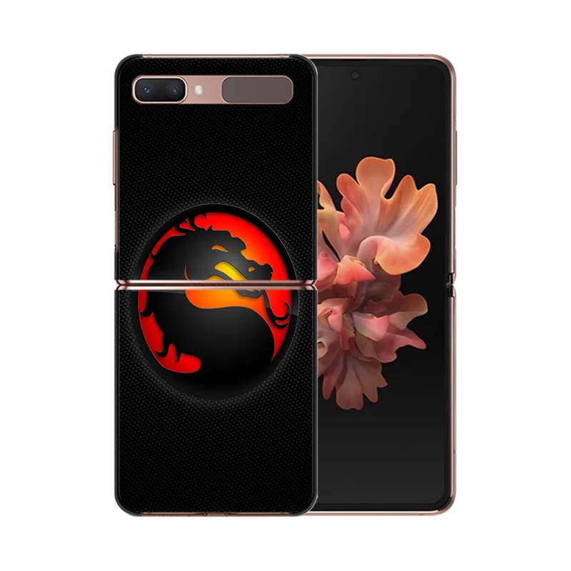 Для Samsung Galaxy Z Flip6 Flip5 Flip3 Flip4 Mortal Kombat жесткий черный ударопрочный ZFlip6 5G ZFlip чехол для
