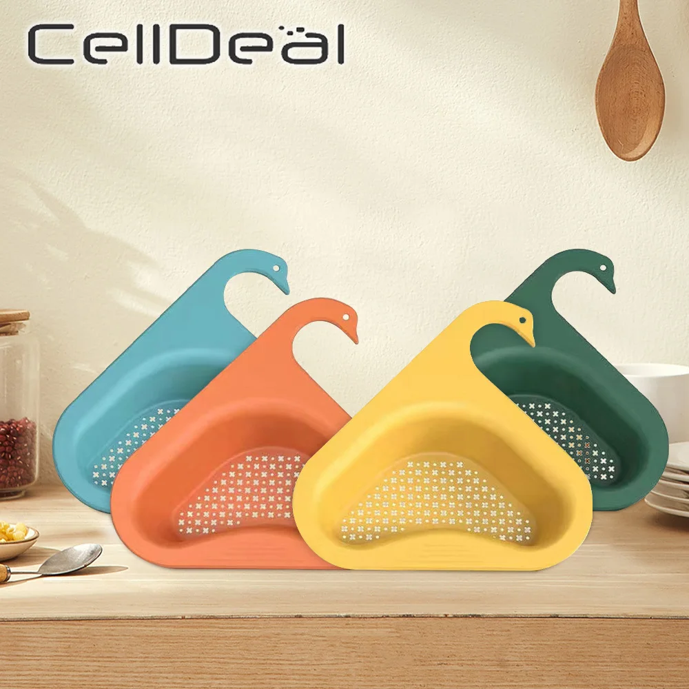 

Держатель для кухонной раковины в виде лебедя