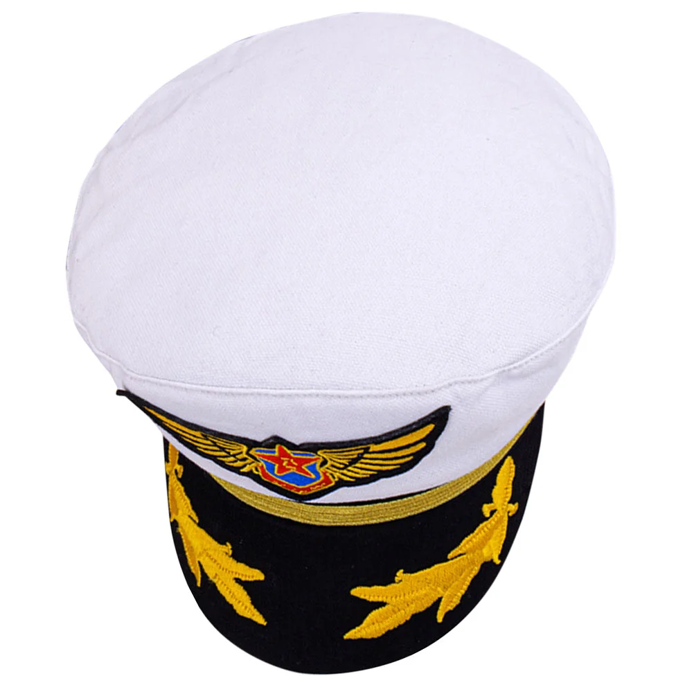 

Navy Cap Stage Performance Captain Hat Kids' Costume Hats White Party Gifts Sailors