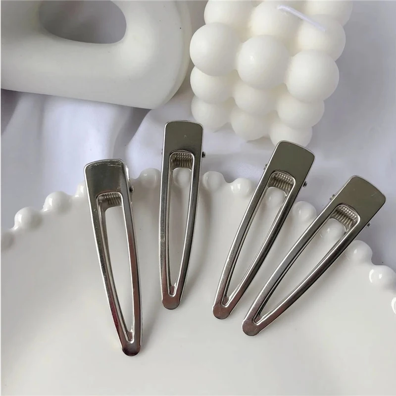 

Korean Metal Geometric Hair Clip Barrettes Elegant Hollow Out Triangle Hairpin Women Girl Hair Accessories