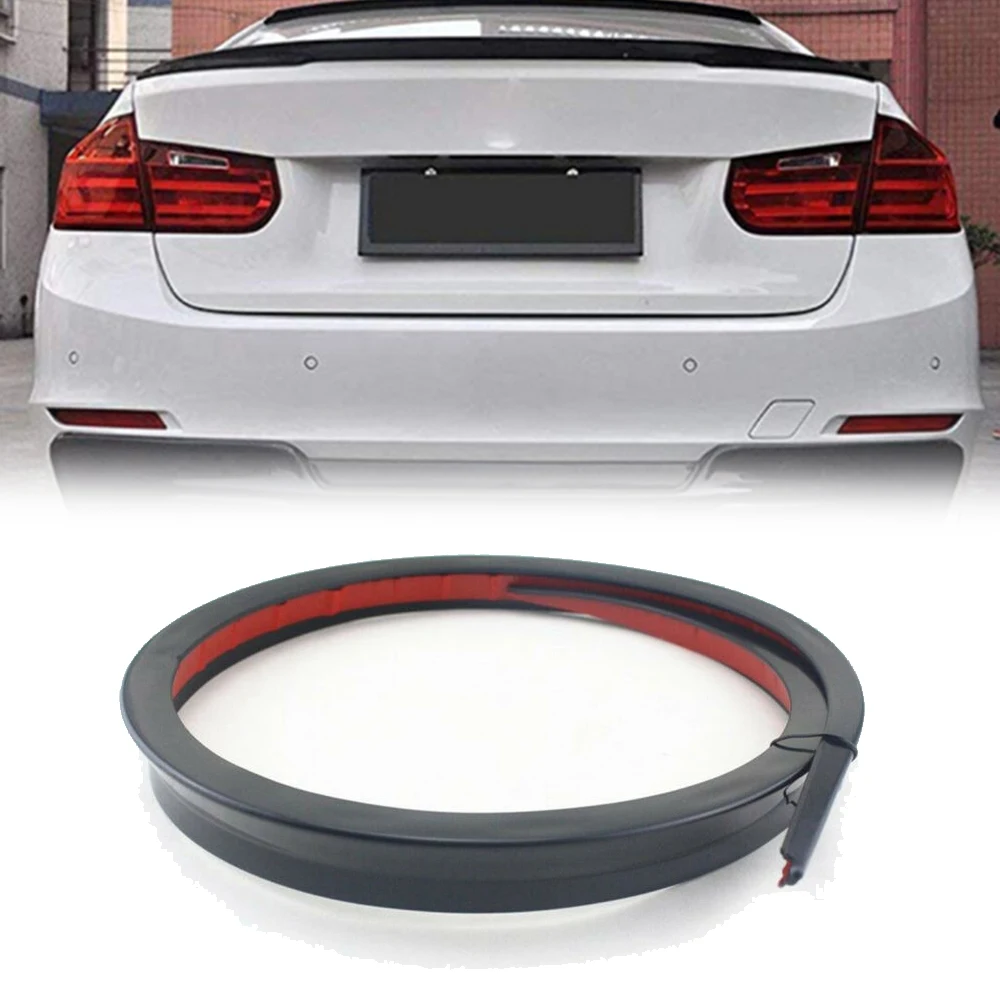 

Soft Car Spoiler Sticker Trim Trunk Universal Wing 120cm Black Hatch Gate Lightweight Lip PU Rear Roof Practical