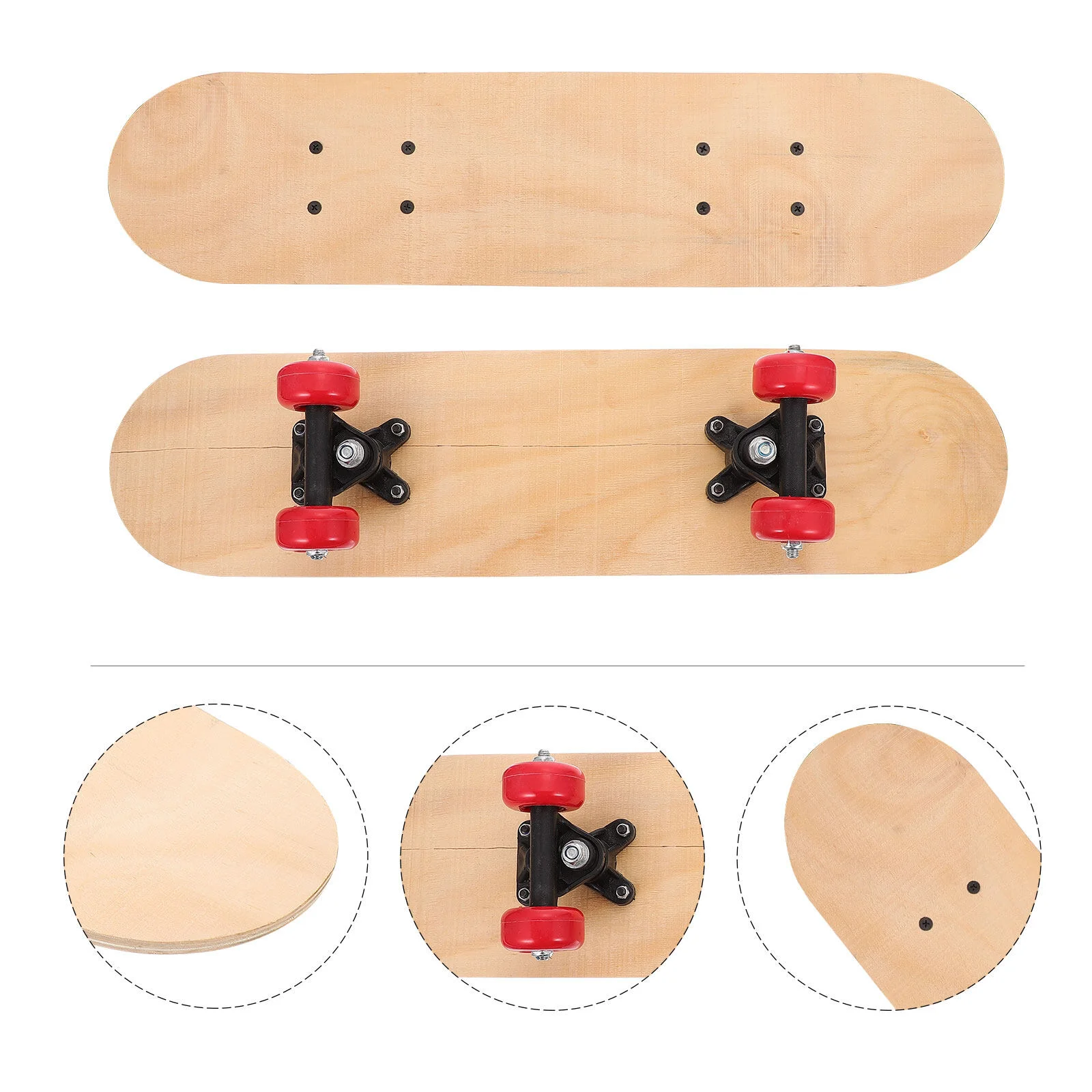 

Wood Toys Suite Painting Skateboard Deck Skating Accessories Graffiti DIY Material Stainless Steel Child