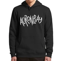 auronplay fleece hoodie spanish youtuber comedian essential basic sweatshirt for men women streetwear pullover