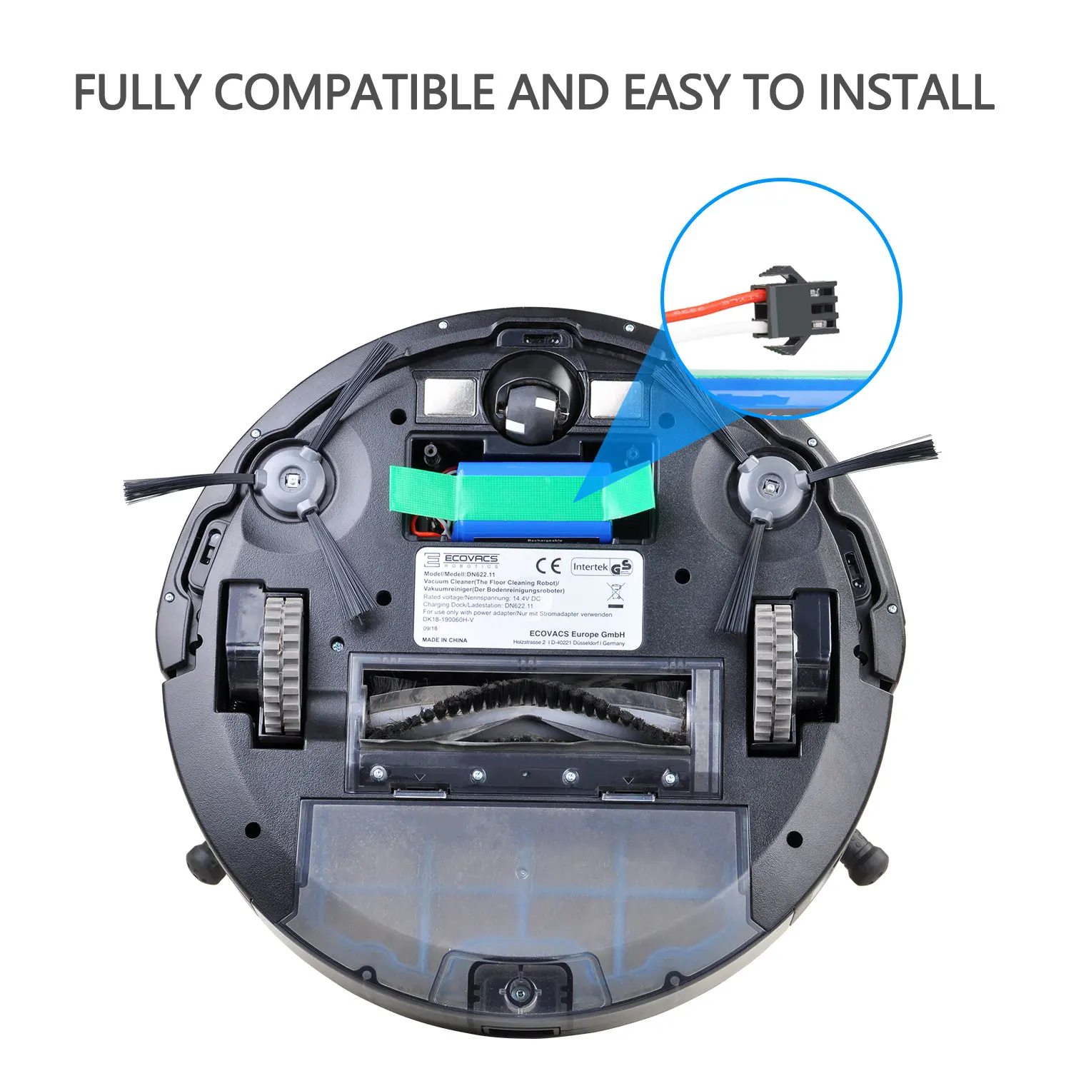 Аккумулятор RVBAT700 14 8 В 2800 мАч для пылесосов Shark Ion RV750 RV720 RV700 и Ecovacs Deebot N79S N79 (штекер с