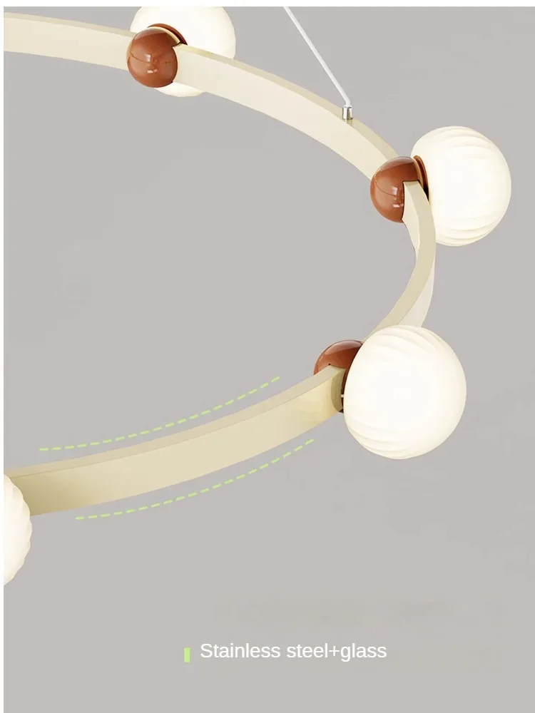 Стеклянная декоративная люстра для гостиной столовой коридора