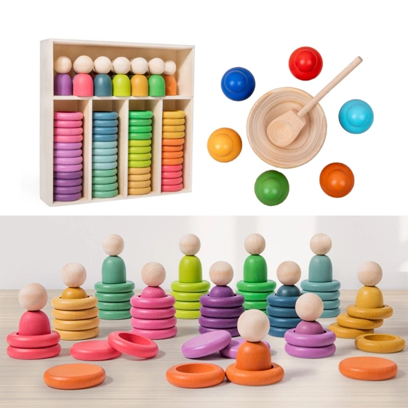 

Color Sorting Toy Clip Beads Toy Color Cognition Children Brain Development Preschool Educational Toy for Toddler