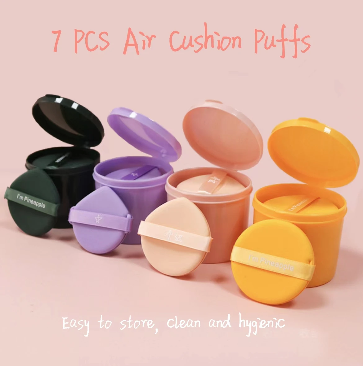 7 PCS Cosmetic Powder Puff Blender Set Women Makeup Sponge S
