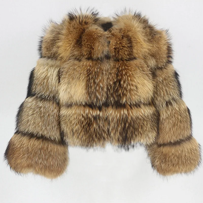 

Women Fluffy Faux Fur Coat Brown Thick Warm Outerwear Fashion Winter Fake Raccoon Fur Jacket Overcoat 2022 New Casaco Feminino