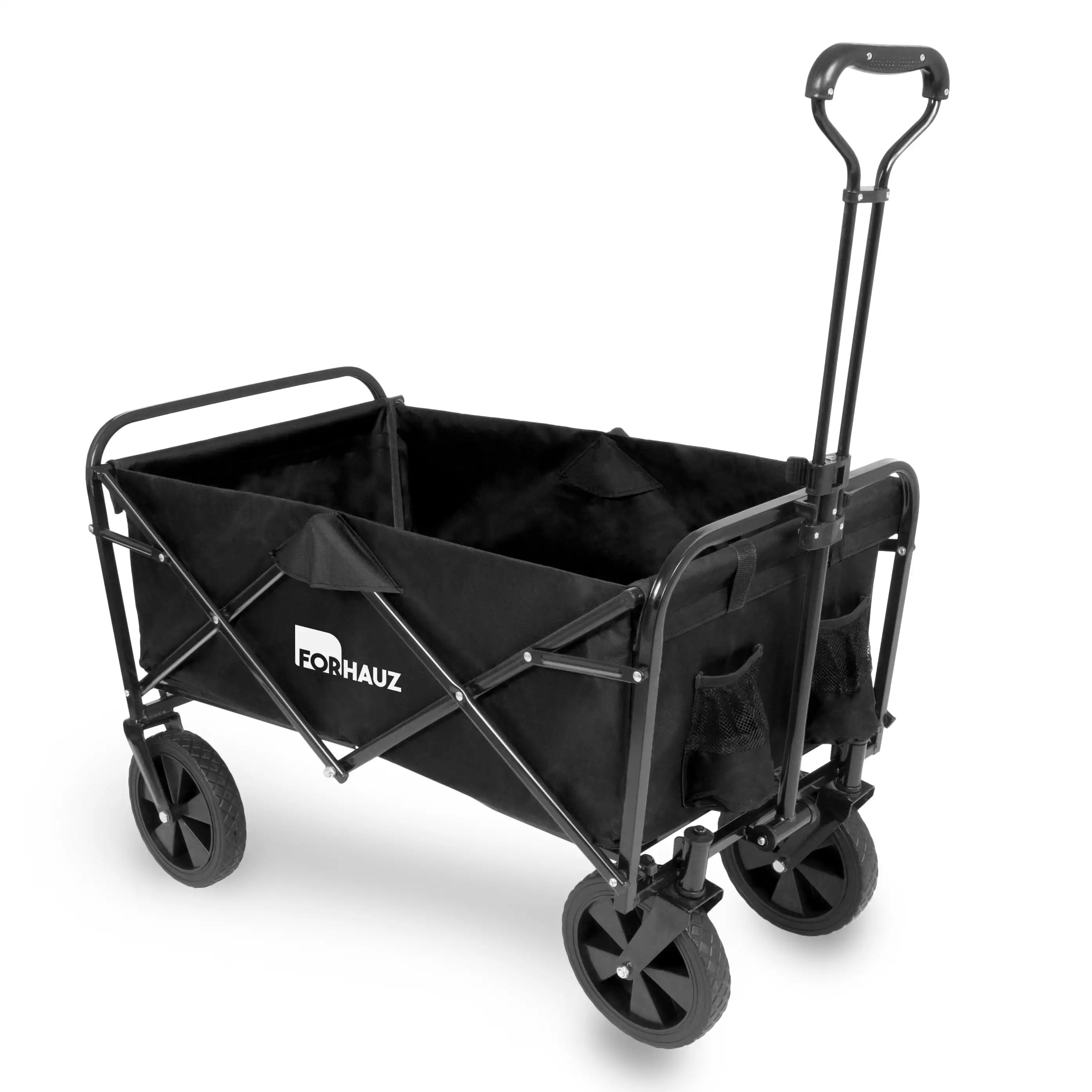 Folding Collapsible Wagon Yard Cart for Utility, Beach, and Garden