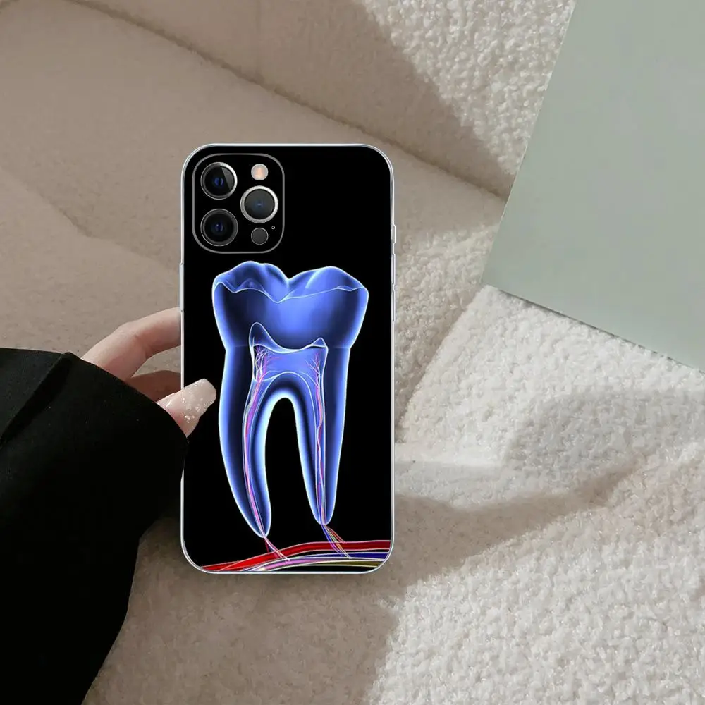 Чехол для телефона с зубами дантиста iPhone 15 14 13 12 Mini 11 Pro XS Max X XR SE 6 7 8 Plus мягкий