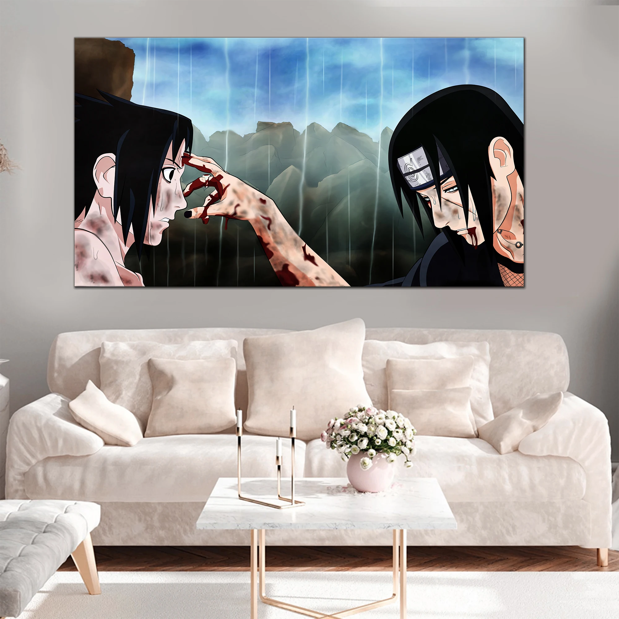 

Naruto Anime 5 Panels Canvas Painting Prints Itachi Uchiha Sasuke Character Poster Wall Art Picture Modular Bedroom Home Decor