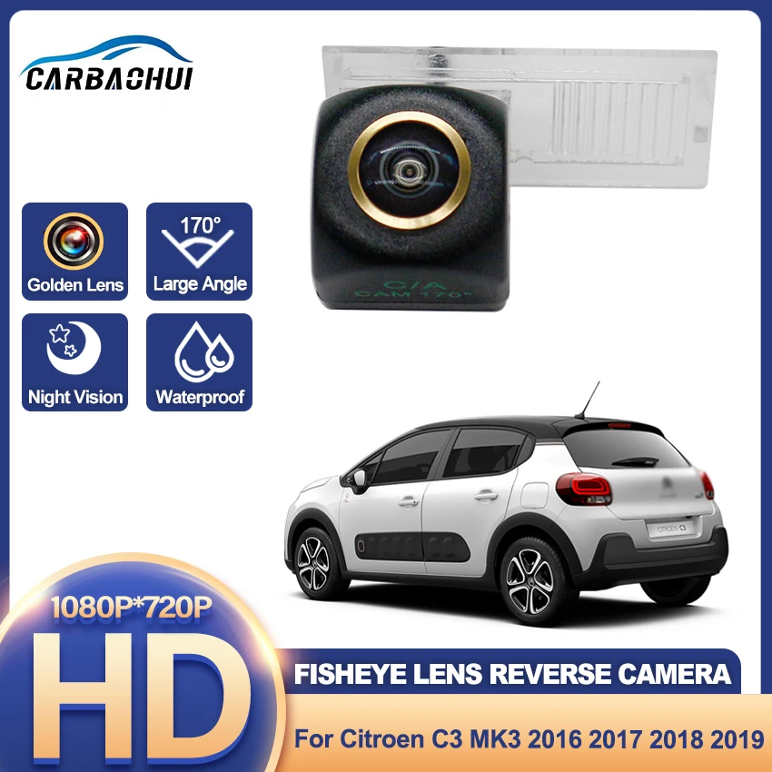 Камера заднего вида для Citroen C3 MK3 2016 2017 2018 2019 CCD камера ночного видения резервная
