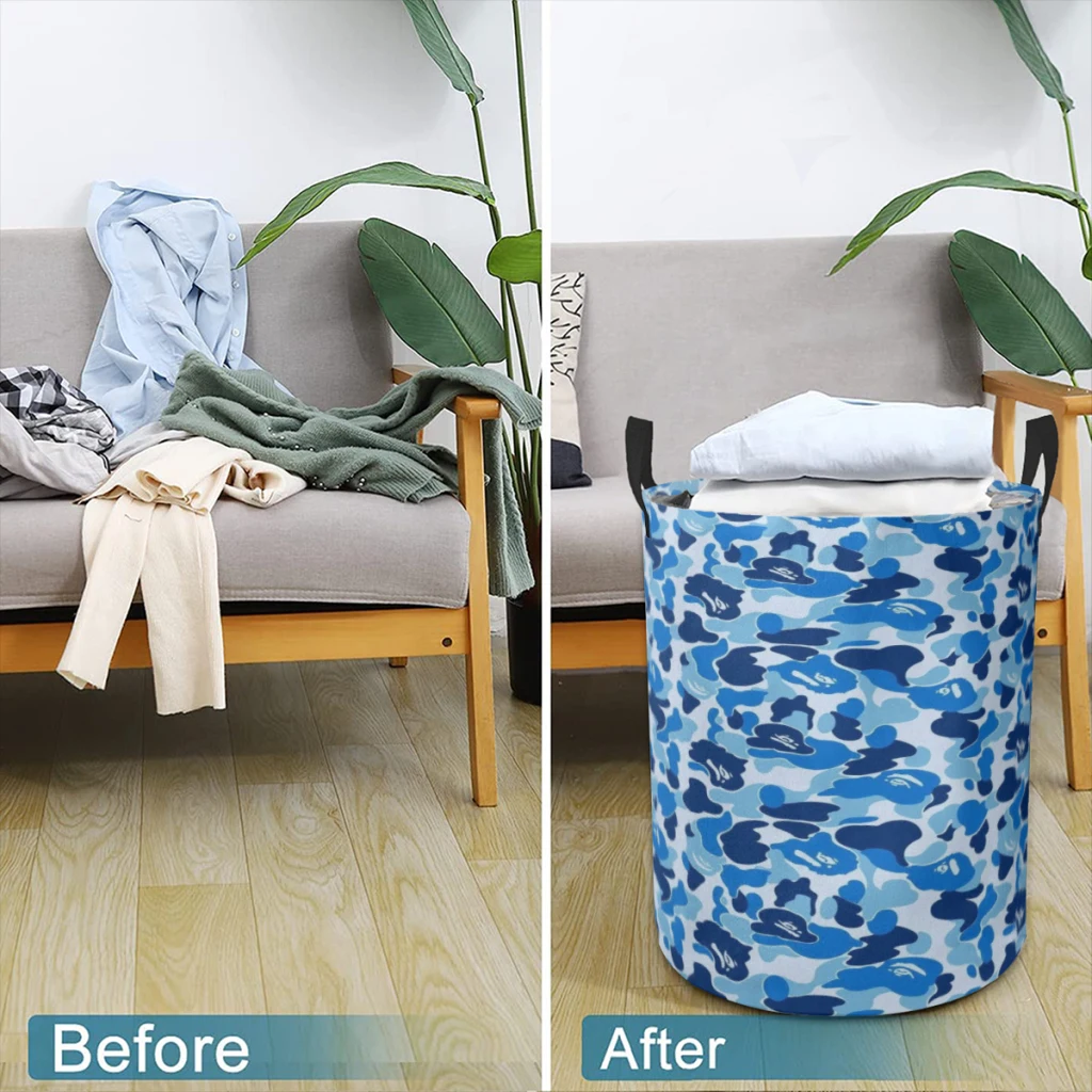 Комплект устройства Корзина для белья APE-Камуфляжная ткань Перемещение Складная