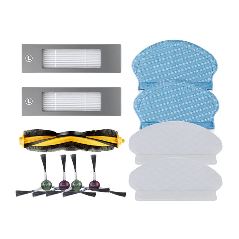 

Сменные детали: роликовая щетка, боковая щетка, фильтры НЕРА, насадка на швабру Для Ecovacs Deebot Ozmo 950 920 T5, аксессуары для уборочной машины