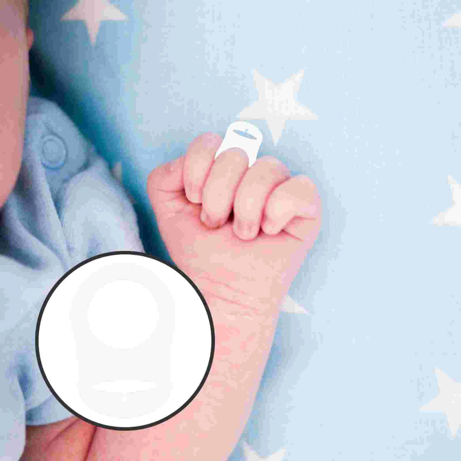 

10Pcs Silicone Pacifier Rings Pacifier Adapter Pacifier Clip Pacifier Holder for Kids Infants ( Transparent )