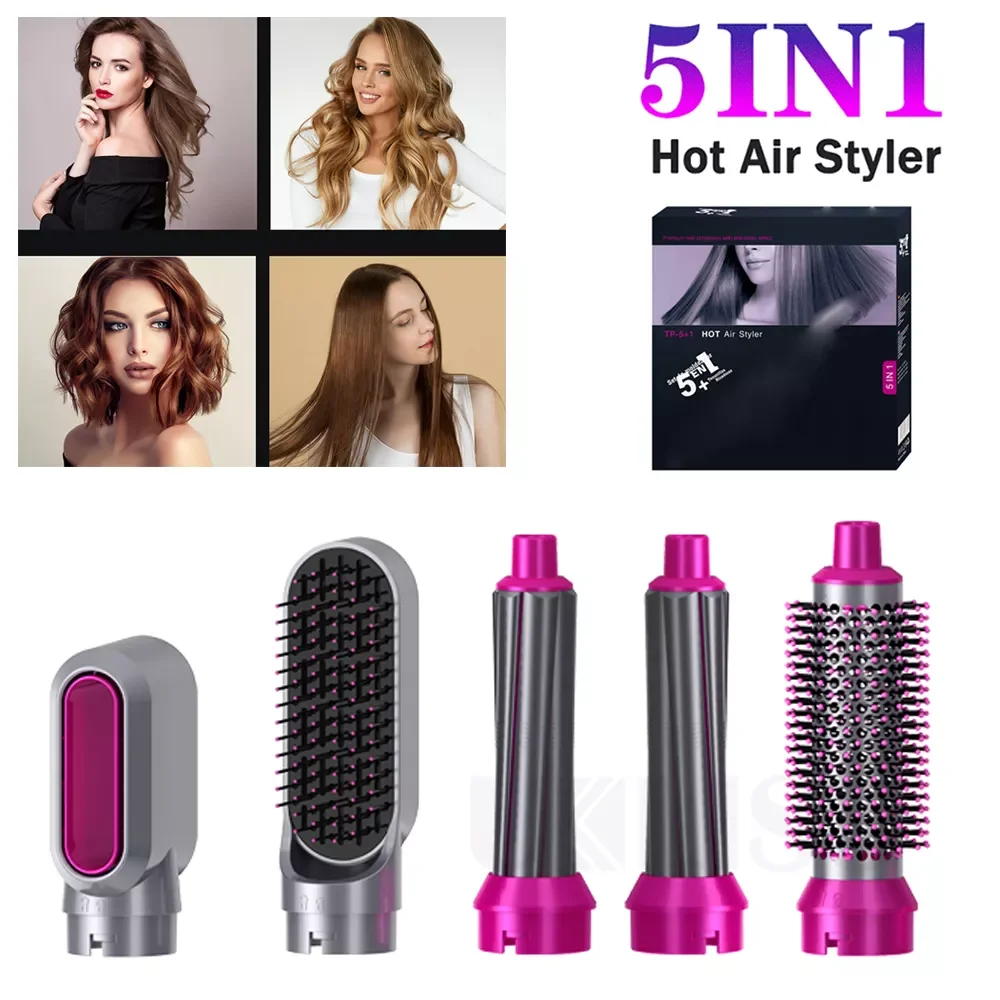

NEW2023 5 In 1 Hair Styler High Speed Hair Dryer Hot Air Styling Comb Hair Blower Brush 60000RPM Blow Dryer Professinal Hair Cur