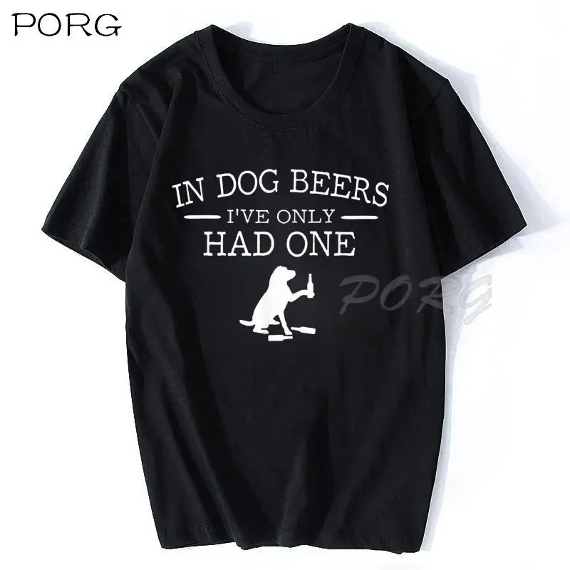 

Футболка Мужская/женская с принтом из собачьего пива и надписью «I Had Only One Kawaii», Летние Стильные топы, хлопковая футболка с коротким рукавом, ...