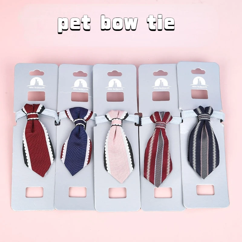 

Dog Collars Cat Necklace Cat gentleman pet accessories triangle scarf ins wind belt bell pet tie Suitable for Medium Small Pets