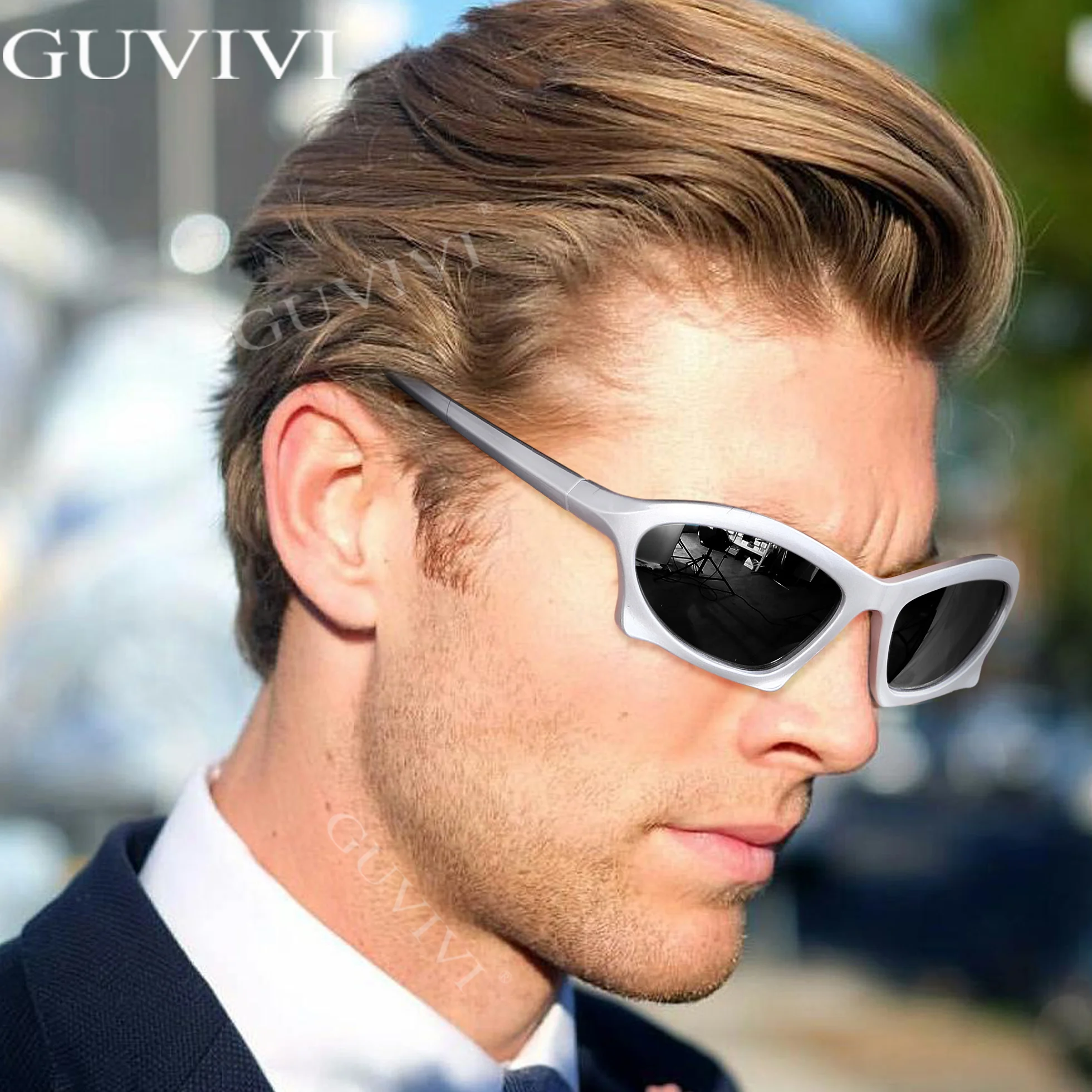 

Future Technology Style Sport Sunglasses Men Unique Sun Glasses For Women UV400 Goggles Mirror Shades Brand Designer Eyewear