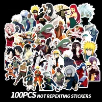 2022 anime 100 naruto kakashi sasuke naruto luggage sticker cartoon japanese man notebook decoration waterproof sticker