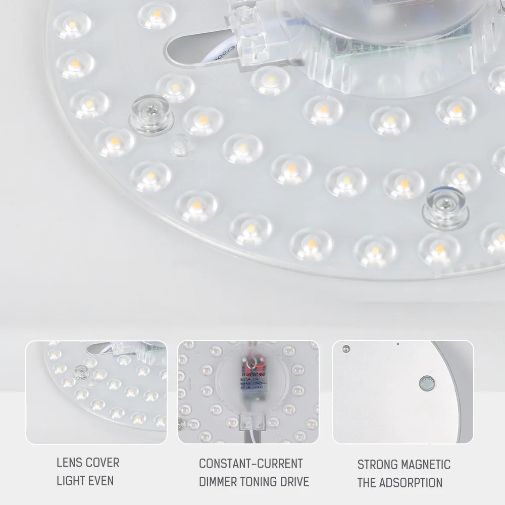 Круглая светодиодная кольцевая панель 50 Вт 36 24 18 12 |