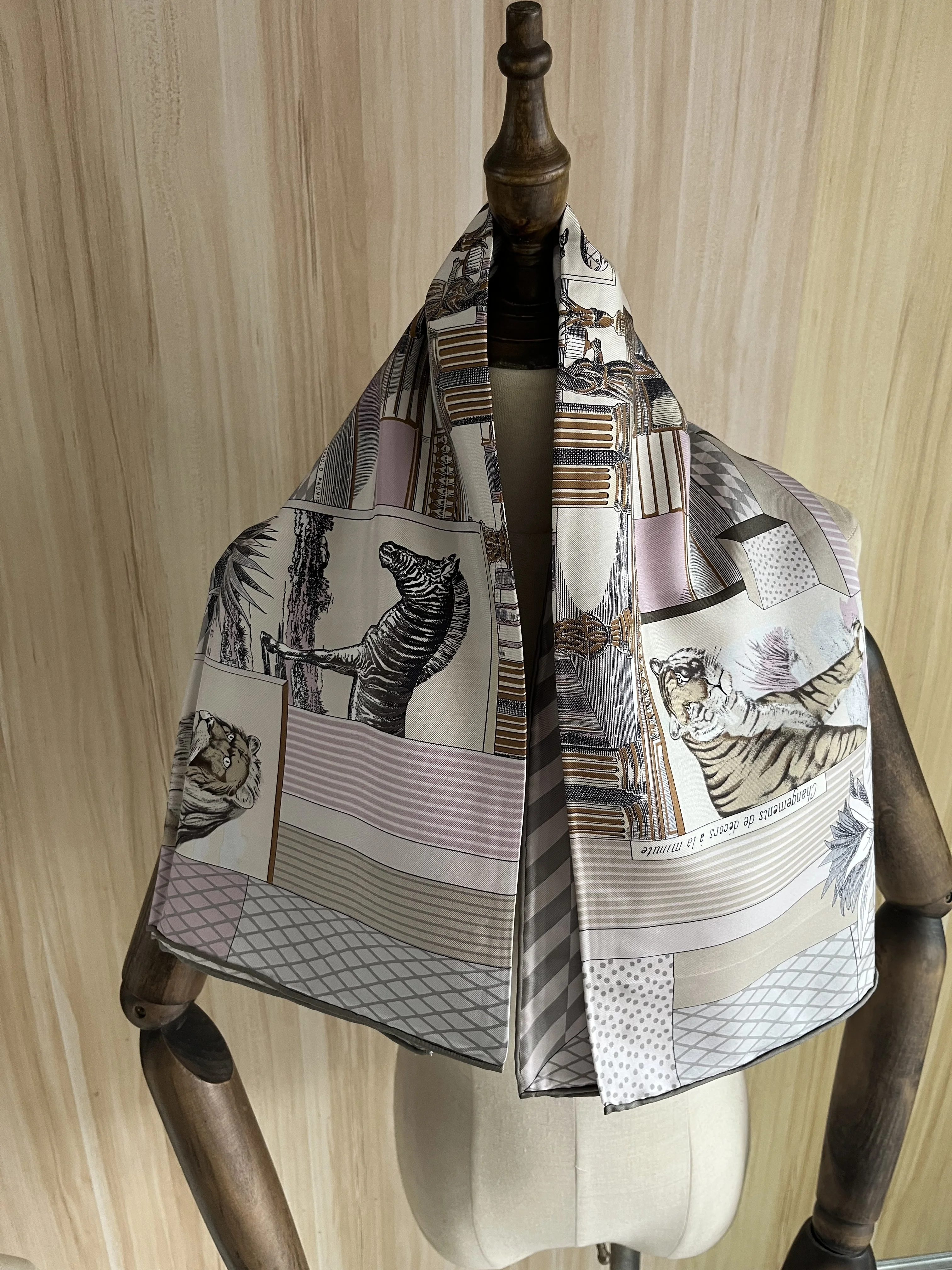 

2023 Новое поступление модный розовый 100% шелковый шарф 90*90 см квадратная шаль саржевая накидка для женщин Женский хиджаб бесплатная доставка