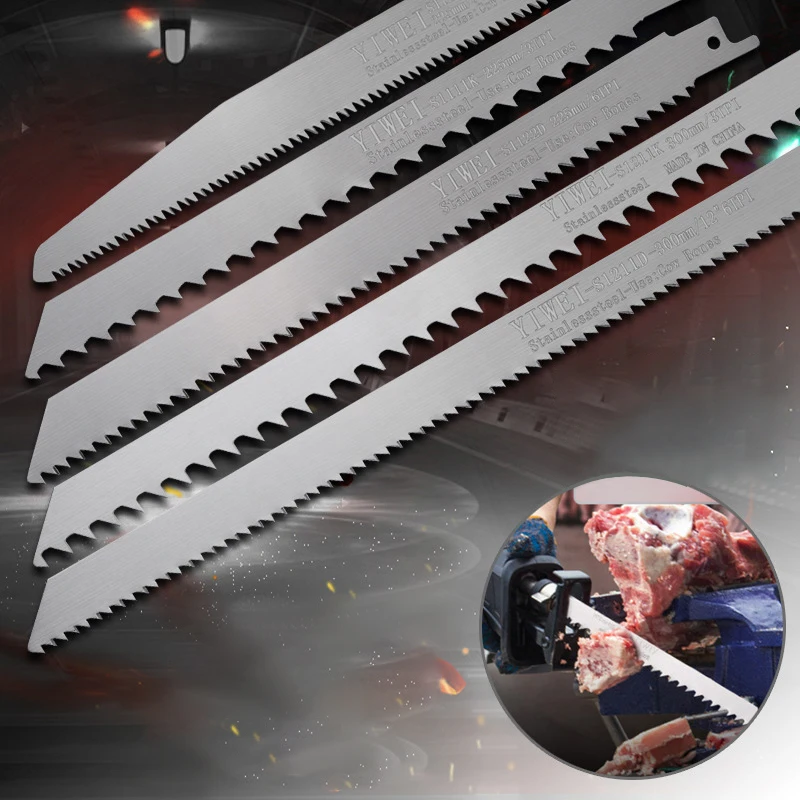 

Stainless Steel Reciprocating Saw Blade JigSaw Blade Handsaw Multi Saw Blade For Cutting Bone Meat Tool Reciprocating Saw Blade