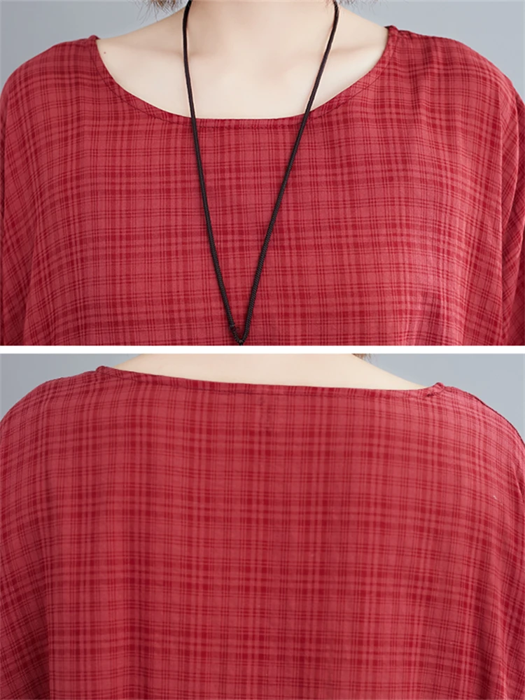 Платье женское хлопковое однотонное с коротким рукавом винтажное повседневное