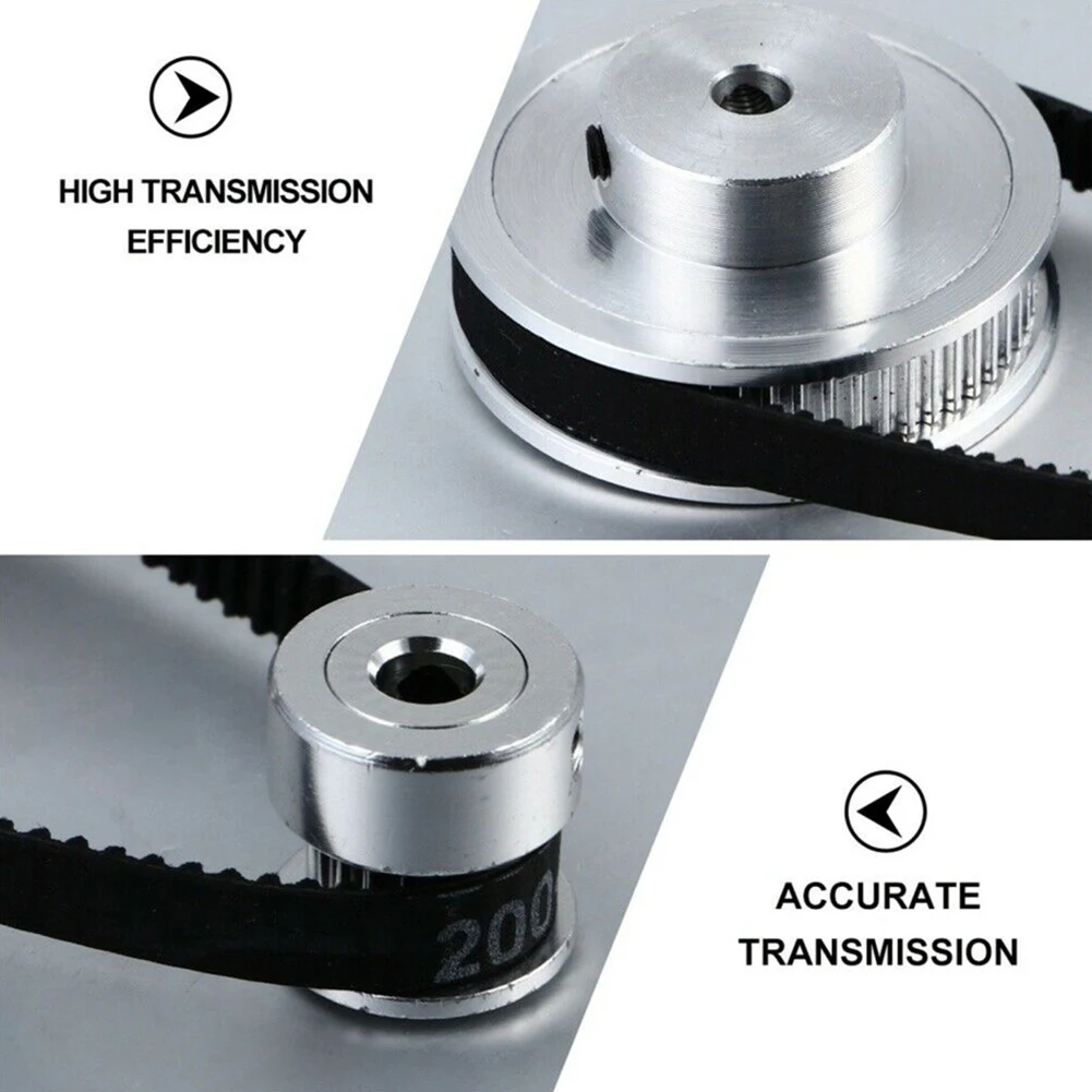 

GT2 Timing Belt Pulley 60 Teeth 20Teeth Kit 5mm Aperture Belt Width 6mm For 3D Printer Timing Belt 2GT60T20T-200