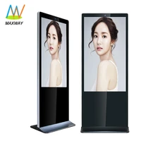 high resolution android interactive kiosk 55 touch screen monitor floor tv stand panel pricing