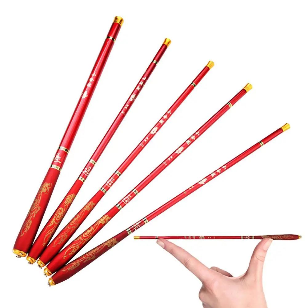 

2.7-5.4m Mini Hand Fishing Rods Telescopic Ultralight Non-slip Carbon Fiber Fishing Pole Fishing Gear